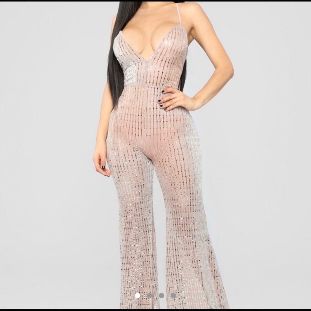 Sequin jumpsuit size xsmall